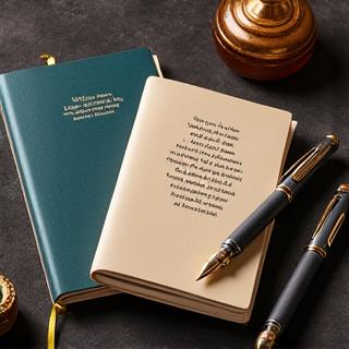 Beautiful literary stationery including notebooks and pens