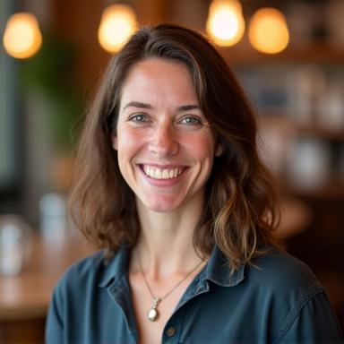 Sarah Williams, café manager and coworking space coordinator